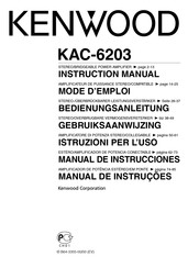 Kenwood KAC-6203 Mode D'emploi
