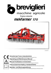 Breviglieri mekfarmer 170 Manuel D'utilisation Et D'entretien