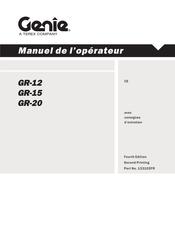 Genie GR-20 Manuel De L'opérateur