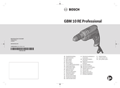 Bosch Professional GBM 10 RE Notice Originale