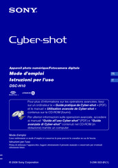 Sony Cyber-Shot DSC-H10 Mode D'emploi