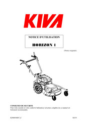 Kiva HORIZON 1 KD00 01 Série Notice D'utilisation
