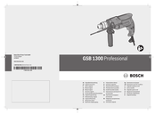 Bosch GSB 1300 Professional Notice Originale