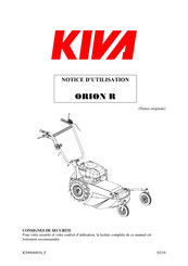 Kiva ORION R Notice D'utilisation