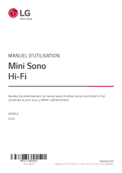 LG Mini Sono Hi-Fi OL45 Manuel D'utilisation