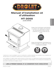 Drolet HT-3000 Manuel D'installation Et D'utilisation