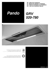 Pando GRV 520 Manuel D'utilisation Et D'installation