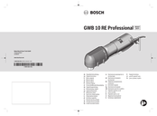 Bosch GWB 10 RE Professional Notice Originale