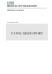 I-Tech T-ONE MEDI SPORT Manuel D'utilisation