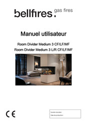 Bellfires Room Divider Medium 3 CF Manuel D'utilisateur