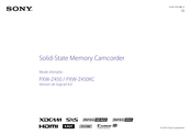 Sony PXW-Z450 Mode D'emploi