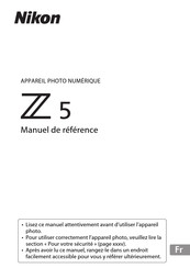 Nikon Z 5 Manuel De Référence