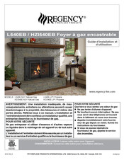 Regency Fireplace Products L540E-NG1 Guide D'installation Et D'utilisation