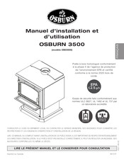 Osburn 3500 Manuel D'installation Et D'utilisation