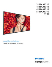 Philips 55BDL4031D/96 Manuel De L'utilisateur