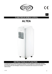 Argo ALTEA Instructions D'utilisation