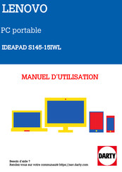 Lenovo IdeaPad S145 Série Guide D'utilisation