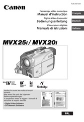 Canon MVX25i Manuel D'instruction