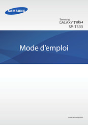 Samsung GALAXY TAB 4 Mode D'emploi