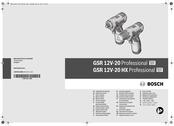Bosch GSR 12V-20 Professional Notice Originale