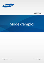 Samsung SM-T805W Mode D'emploi