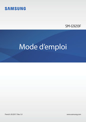 Samsung SM-G920F Mode D'emploi