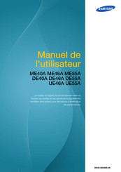 Samsung UE55A Manuel De L'utilisateur
