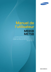 Samsung ME75B Manuel De L'utilisateur