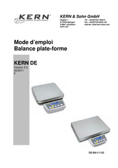KERN DE35K0.5D Mode D'emploi