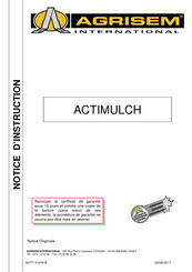 Agrisem ACTIMULCH Notice Originale