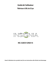 Insignia NS-32D312NA15 Guide De L'utilisateur