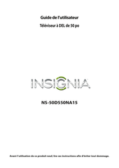 Insignia NS-50D550NA15 Guide De L'utilisateur