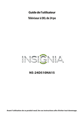 Insignia NS-24D510NA15 Guide De L'utilisateur