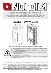LA NORDICA WANDA Classic Instructions Pour L'installation, L'utilisation Et L'entretien