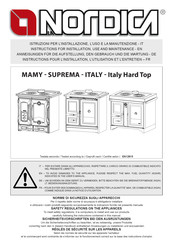 LA NORDICA ITALY Instructions Pour L'installation, L'utilisation Et L'entretien