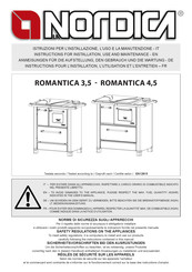 La Nordica ROMANTICA 3,5 Instructions Pour L'installation, L'utilisation Et L'entretien