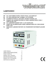 Velleman LABPS3003 Mode D'emploi