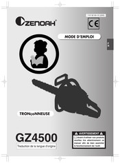 Zenoah GZ4500 Mode D'emploi