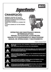 Max SuperRoofer CN445R2 Manuel D'utilisation Et D'entretien