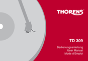 THORENS TD 309 Mode D'emploi