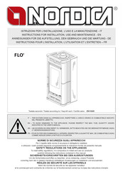 Nordica FLO Instructions Pour L'installation, L'utilisation Et L'entretien