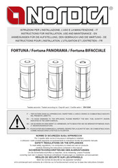 Nordica FORTUNA Instructions Pour L'installation, L'utilisation Et L'entretien