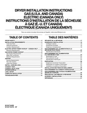 Whirlpool W10471645B Instructions D'installation