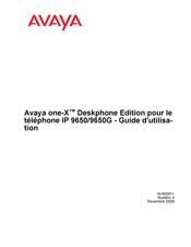 Avaya one-X Deskphone Edition 9650G Guide D'utilisation