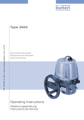 Burkert type 3005 Mode D'emploi