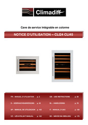 Climadiff CLI45 Notice D'utilisation