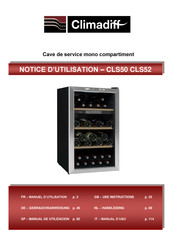 Climadiff CLS50 Notice D'utilisation