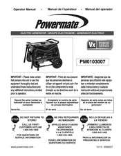 Powermate VX Power Série Manuel De L'opérateur