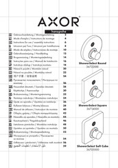 Hansgrohe AXOR ShowerSelect Square 36714000 Mode D'emploi / Instructions De Montage