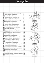 Hansgrohe Metris S 31464000 Mode D'emploi / Instructions De Montage